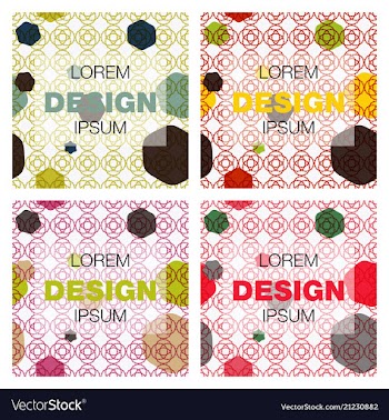 Set of abstract background texture design bright vector image