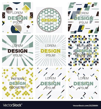 Set of abstract background texture design bright vector image