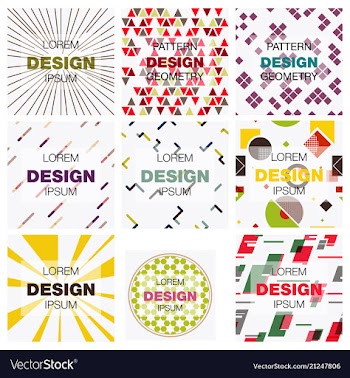 Set of abstract background texture design bright vector image