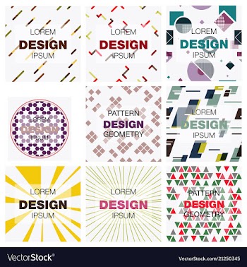 Set of abstract background texture design bright vector image