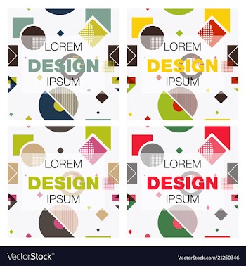 Set of abstract background texture design bright vector image