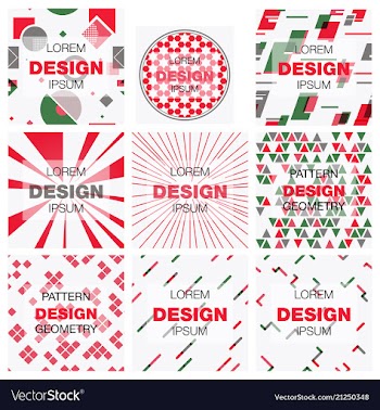 Set of abstract background texture design bright vector image