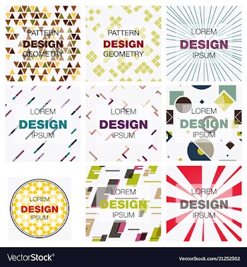 Set of abstract background texture design bright vector image
