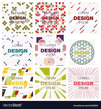 Set of abstract background texture design bright vector image