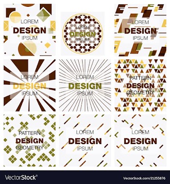 Set of abstract background texture design bright vector image
