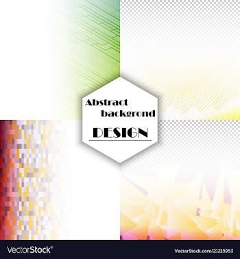 Set of abstract background with geometric elements vector image