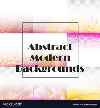 Set of abstract background with geometric elements vector image