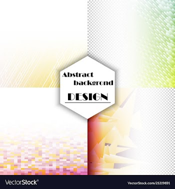 Set of abstract background with geometric elements vector image