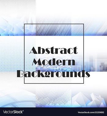 Set of abstract background with geometric elements vector image