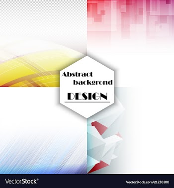 Set of abstract background with geometric elements vector image