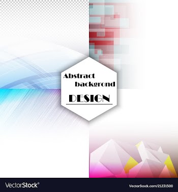 Set of abstract background with geometric elements vector image