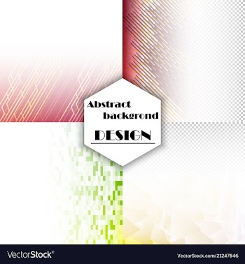 Set of abstract background with geometric elements vector image