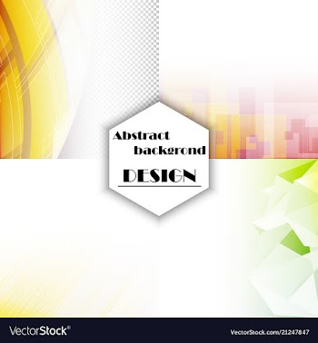 Set of abstract background with geometric elements vector image