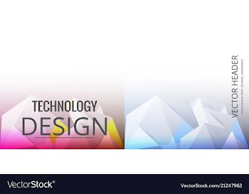 Set of abstract background with geometric elements vector image