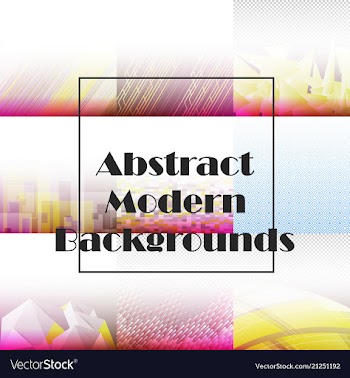 Set of abstract background with geometric elements vector image