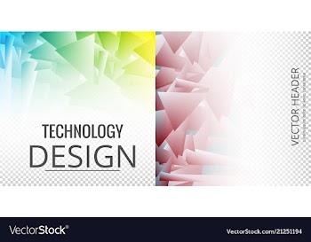 Set of abstract background with geometric elements vector image