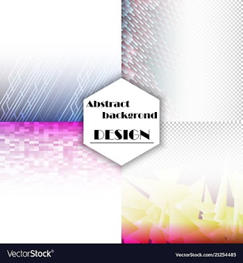 Set of abstract background with geometric elements vector image