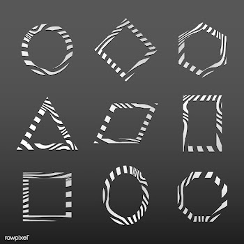 Set of abstract badge template vectors | Free stock vector - 538168