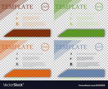 Set of abstract binder layout white brochure vector image