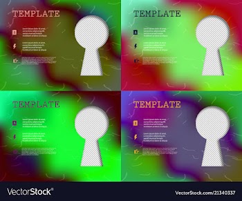Set of abstract binder layout white brochure vector image