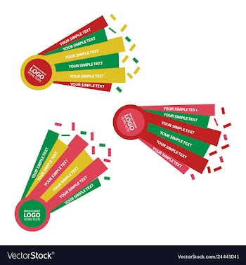 Set of abstract corporate business banner vector image
