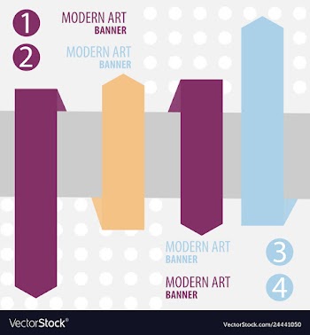 Set of abstract corporate business banner vector image