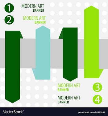 Set of abstract corporate business banner vector image