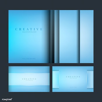 Set of abstract creative background designs i.. | Free stock vector - 489974