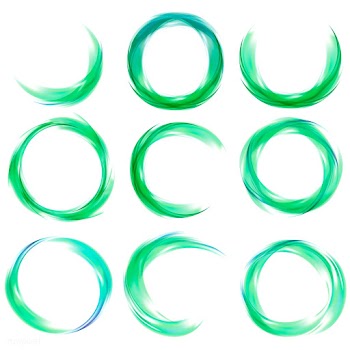 Set of abstract design in green | Free stock vector - 484177