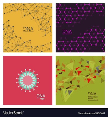 Set of abstract dna strand symbol isolated on vector image