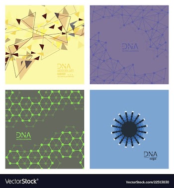 Set of abstract dna strand symbol isolated on vector image