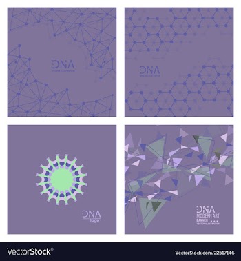 Set of abstract dna strand symbol isolated on vector image