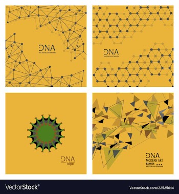Set of abstract dna strand symbol isolated on vector image