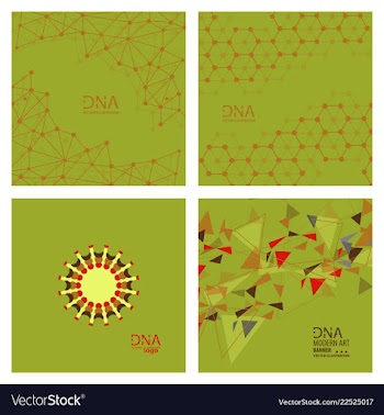 Set of abstract dna strand symbol isolated on vector image