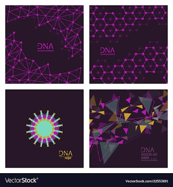 Set of abstract dna strand symbol isolated on vector image