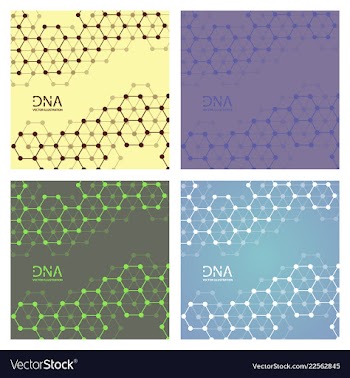 Set of abstract dna strand symbol isolated on vector image