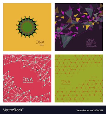Set of abstract dna strand symbol isolated on vector image