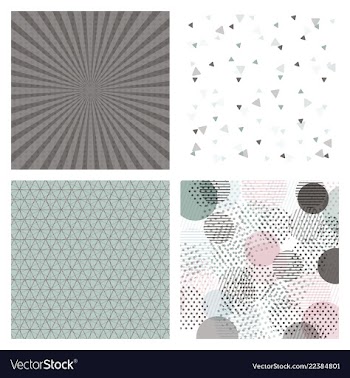 Set of abstract geometric hipster fashion design vector image