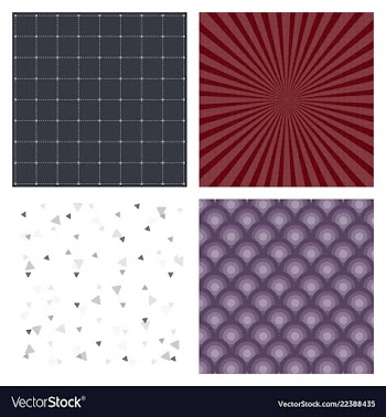 Set of abstract geometric hipster fashion design vector image