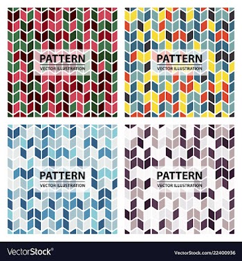 Set of abstract geometric hipster fashion design vector image