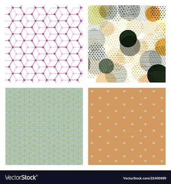 Set of abstract geometric hipster fashion design vector image
