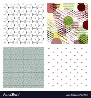 Set of abstract geometric hipster fashion design vector image
