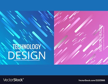 Set of abstract geometric seamless color vector image