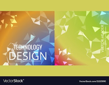 Set of abstract geometric seamless color vector image