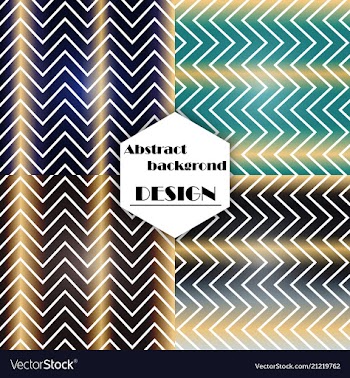 Set of abstract geometric seamless color vector image