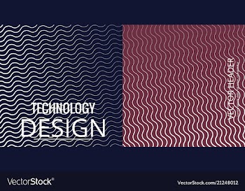 Set of abstract geometric seamless color vector image
