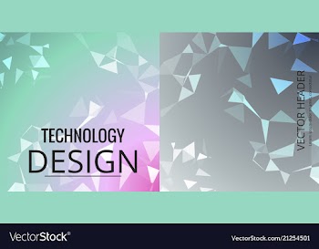Set of abstract geometric seamless color vector image