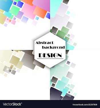 Set of abstract geometric seamless color vector image