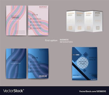 Set of abstract modern flyers and brochures vector image