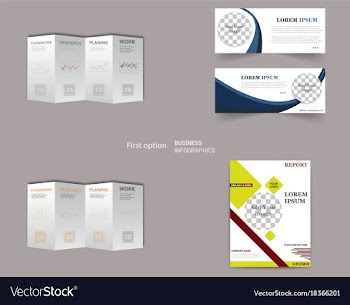 Set of abstract modern flyers and brochures vector image